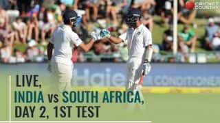Live Cricket Score, India vs South Africa, 1st Test, Day 2 at Cape Town: Pandya removes SA openers